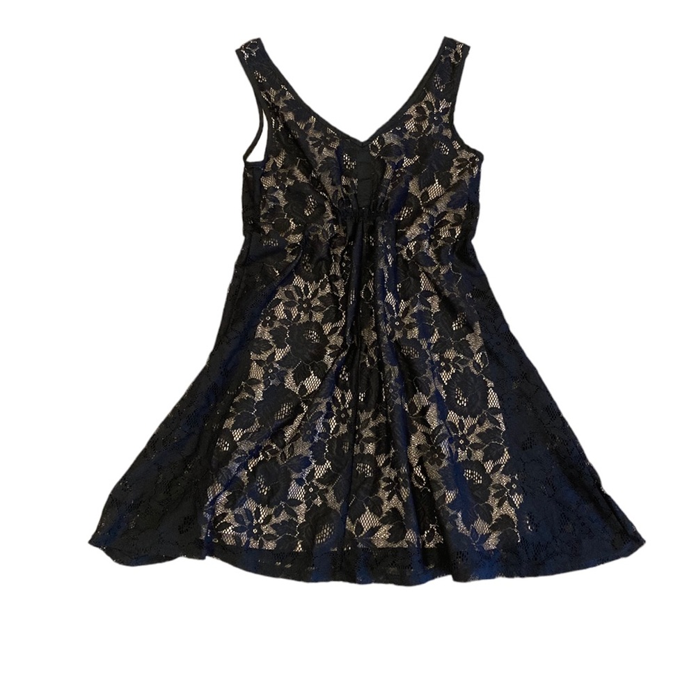 Vintage Paper Doll Lace overlay dress M